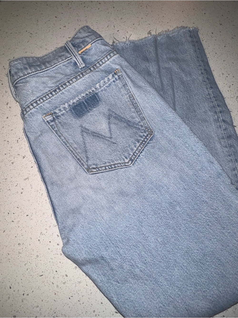 MOTHER Women's Light Blue Straight Jeans
